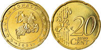 Monaco 20 Euro Cent VZ, Messing, KM:171 -