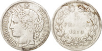 Frankreich 5 Francs Münze, Cérès, Bordeaux, S+, Silber, KM:818.2 -