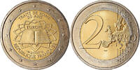 Frankreich 2 Euro Traité de Rome 50 ans, UNZ, Bi-Metallic, KM:1460 -