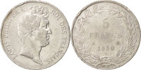 Frankreich 5 Francs Münze, Louis-Philippe, Paris, S+, Silber, KM:735.1 -