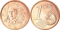 Frankreich Euro Cent STGL, Copper Plated Steel, KM:1282 -