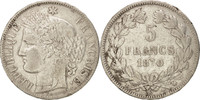 Frankreich 5 Francs Münze, Cérès, Bordeaux, SS, Silber, KM:818.2 -