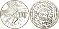 Frankreich 15 Euro BE, STGL, Silber, KM:1535 -