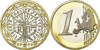 Frankreich Euro BE, STGL, Bi-Metallic, KM:1413 -