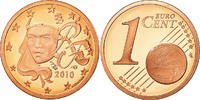Frankreich Euro Cent BE, STGL, Copper Plated Steel, KM:1282 -