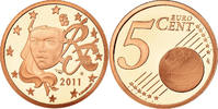 Frankreich 5 Euro Cent BE, STGL, Copper Plated Steel, KM:1284 -