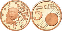 Frankreich 5 Euro Cent BE, STGL, Copper Plated Steel, KM:1284 -