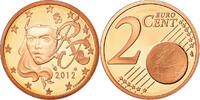 Frankreich 2 Euro Cent BE, STGL, Copper Plated Steel, KM:1283 -