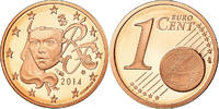 Frankreich Euro Cent BE, STGL, Copper Plated Steel, KM:1282 -