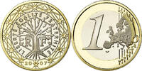 Frankreich Euro BE, STGL, Bi-Metallic, KM:1413 -