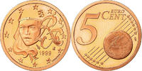 Frankreich 5 Euro Cent BE, STGL, Copper Plated Steel, KM:1284 -