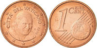 Vatikanstadt Euro Cent BU, STGL, Copper Plated Steel, KM:375 -