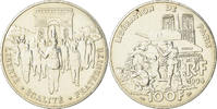 Frankreich 100 Francs Münze, Libération de Paris, VZ, Silber -