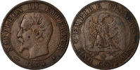 Frankreich 5 Centimes Münze, Napoleon III, Napoléon III, Strasbourg -