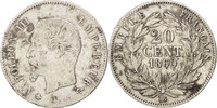 Frankreich 20 Centimes Münze, Napoleon III, Napoléon III, Strasbourg -