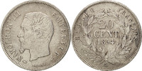 Frankreich 20 Centimes Münze, Napoleon III, Napoléon III, Paris, SS -