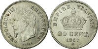 Frankreich 20 Centimes Münze, Napoleon III, Napoléon III, Strasbourg -