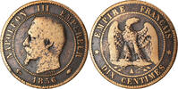 Frankreich 10 Centimes Münze, Napoleon III, Napoléon III, Paris, S -