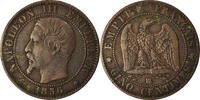 Frankreich 5 Centimes Münze, Napoleon III, Napoléon III, Strasbourg -