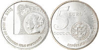 Portugal 5 Euro 150th Anniversary - First Portuguese Postage Stamp, SS+ -