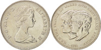 Großbritannien 25 New Pence Münze, Elizabeth II, VZ+, Copper-nickel -