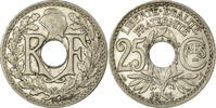 Frankreich 25 Centimes Münze, Lindauer, SS, Nickel, KM:867, Gadoury:379 -