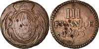 Deutsch Staaten 3 Pfennig Münze, SAXONY-ALBERTINE, Friedrich August III -