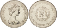 Großbritannien 25 New Pence Münze, Elizabeth II, VZ+, Copper-nickel -