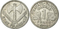 Frankreich Franc Münze, Bazor, Beaumont-Le-Rog, S+, Aluminium, KM:902.2 -