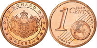 Monaco Euro Cent BE, UNZ, Copper Plated Steel, KM:167 -