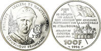 Frankreich 100 Francs Münze, Général Leclerc, BE, STGL, Silber -