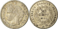 Frankreich 20 Centimes Münze, Cérès, Paris, S, Silber, KM:758.1 -