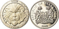 Sierra Leone Dollar Münze, Lion, British Royal Mint, STGL -