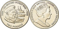 British Indian Ocean 2 Pounds Münze, 2ème guerre mondiale - Marine -