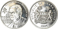 Sierra Leone Dollar Münze, British Royal Mint, Pape Benoit XVI, UNZ -