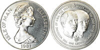 Isle of Man Crown Münze, Elizabeth II, Pobjoy Mint, Mariage du Prince -