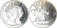 Isle of Man Crown Münze, Pobjoy Mint, J.O de Londres - Tennis de -