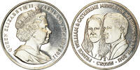 Falkland Islands Crown Münze, Elizabeth II, Pobjoy Mint, Mariage du -