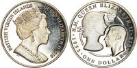 BRITISH VIRGIN ISLANDS Dollar Münze, Franklin Mint, Jubilé de saphir -