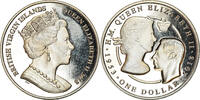 BRITISH VIRGIN ISLANDS Dollar Münze, Franklin Mint, Jubilé de saphir -