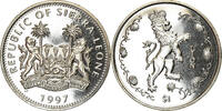 Sierra Leone Dollar Münze, British Royal Mint, Lion couronné, UNZ -