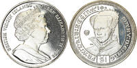 BRITISH VIRGIN ISLANDS Dollar Münze, Franklin Mint, Marie Tudor, UNZ -