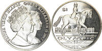 BRITISH VIRGIN ISLANDS Dollar Münze, Franklin Mint, Discipline -