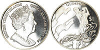 BRITISH VIRGIN ISLANDS Dollar Münze, Franklin Mint, Discipline -