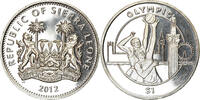 Sierra Leone Dollar Münze, British Royal Mint, Discipline Olympique - -