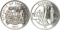 Sierra Leone Dollar Münze, British Royal Mint, Discipline Olympique - -