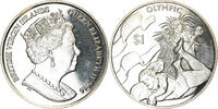 BRITISH VIRGIN ISLANDS Dollar Münze, Franklin Mint, Discipline -