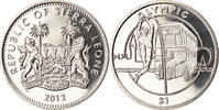 Sierra Leone Dollar Münze, British Royal Mint, Saut à la perche, UNZ -