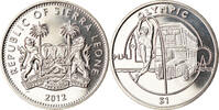 Sierra Leone Dollar Münze, British Royal Mint, Saut à la perche, UNZ -