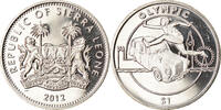 Sierra Leone Dollar Münze, British Royal Mint, Course de haies, UNZ -